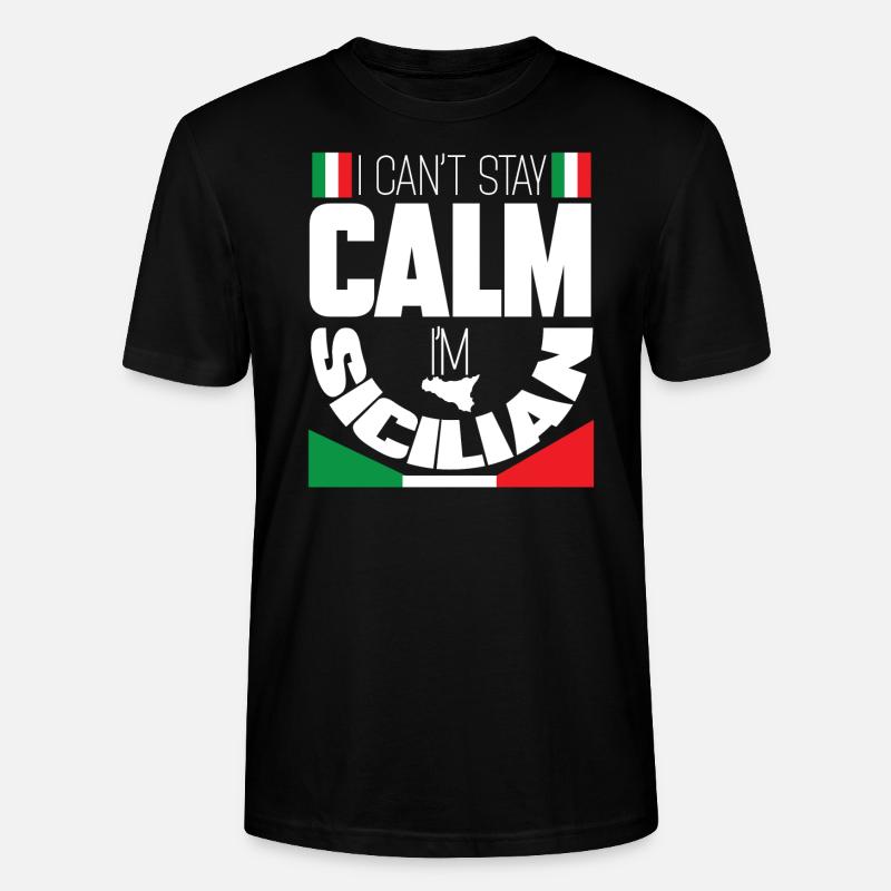 Sicile - T-shirt bio CRAFTER Stanley Stella Unisexe - noir