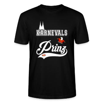 Carnaval Prince Kölle Alaaf Carnaval de Cologne - T-shirt bio CRAFTER Stanley Stella Unisexe - noir - Devant - Alina (178cm) & Michal (187cm)