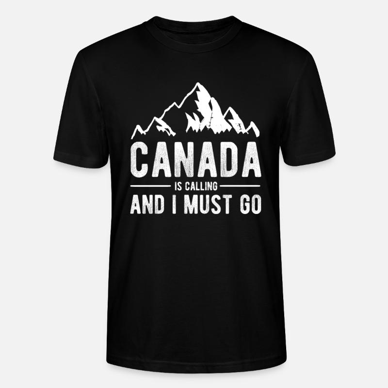 Canada Is Calling - T-shirt bio CRAFTER Stanley Stella Unisexe - noir