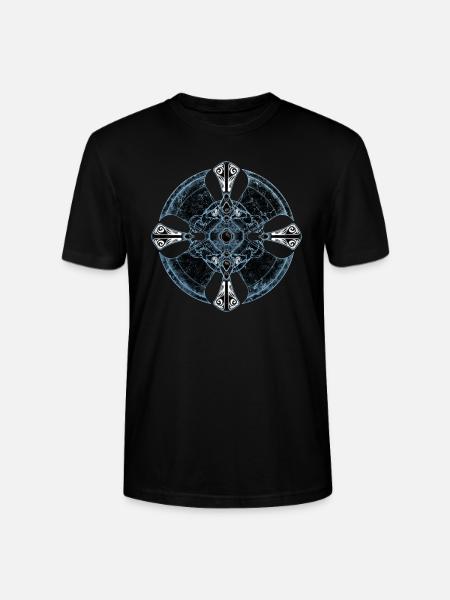 Celtic cross - Stanley/Stella CRAFTER Unisex Organic T-Shirt - black