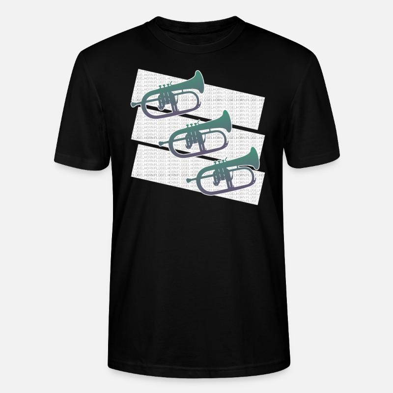 Beau graphique bugle - T-shirt bio CRAFTER Stanley Stella Unisexe - noir