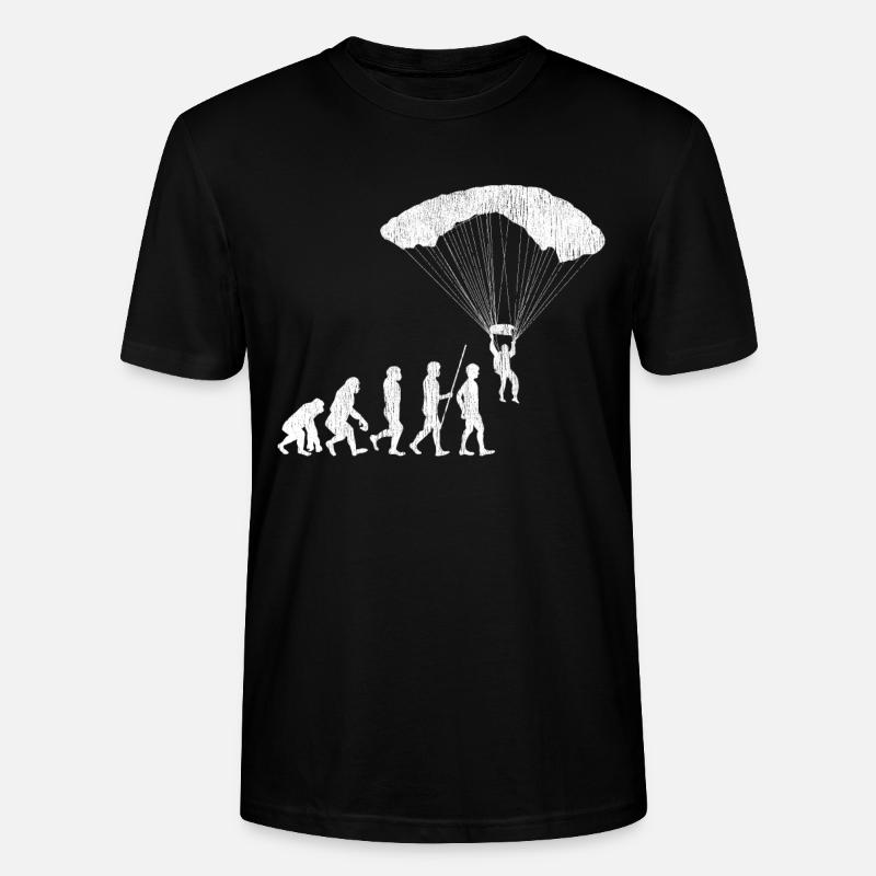 Evolution du parapente - T-shirt bio CRAFTER Stanley Stella Unisexe - noir