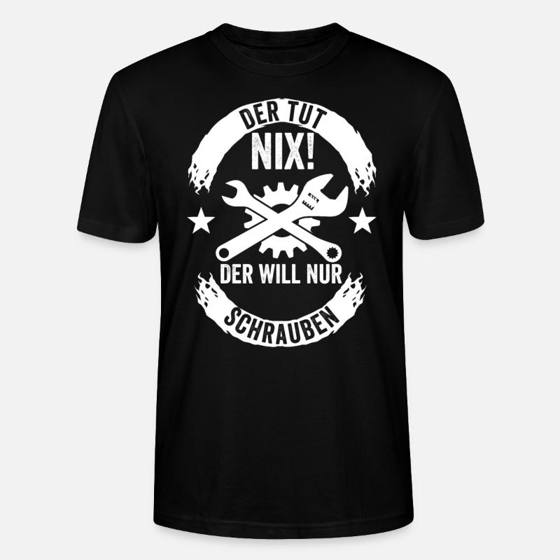 Auto Tuning Schrauber - Stanley/Stella Unisex Bio-T-Shirt CRAFTER - Schwarz