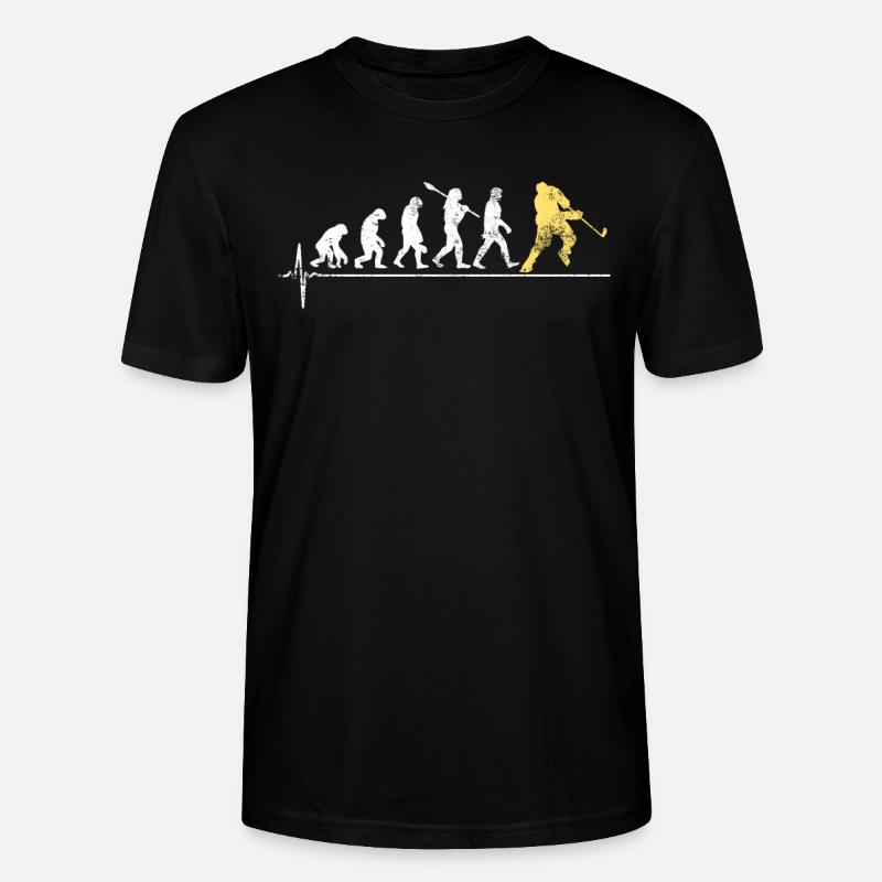 Evolution du hockey sur glace - T-shirt bio CRAFTER Stanley Stella Unisexe - noir