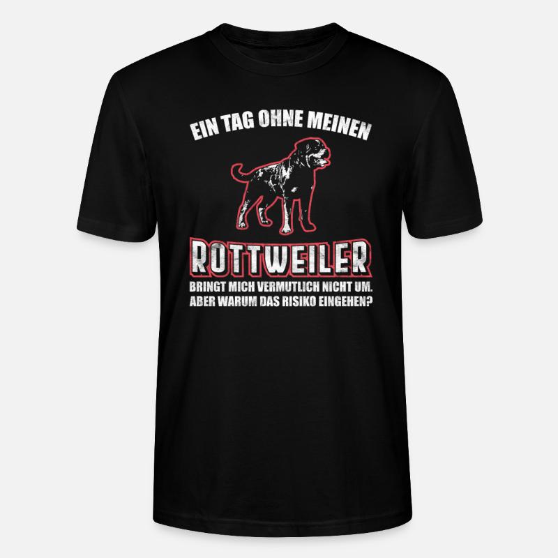 Rottweiler Tierliebe - Stanley/Stella Unisex Bio-T-Shirt CRAFTER - Schwarz