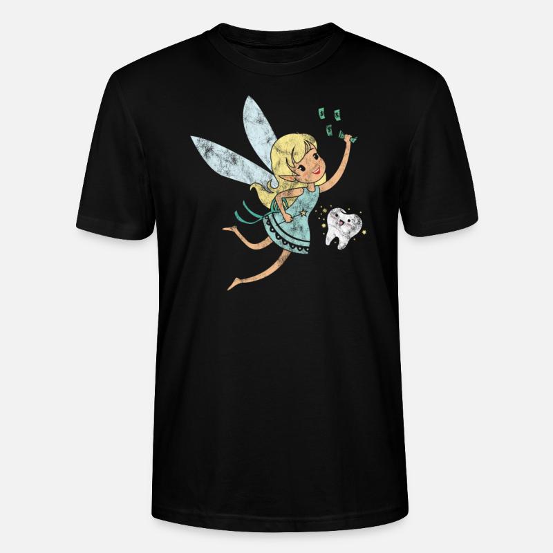 Zahnfee & Geldregen - Stanley/Stella Unisex Bio-T-Shirt CRAFTER - Schwarz