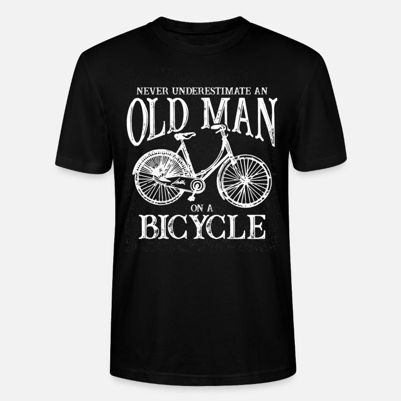 Fahrrad Ruhestand Rentner - Stanley/Stella Unisex Bio-T-Shirt CRAFTER - Schwarz