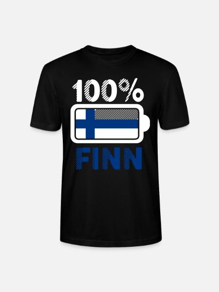 Finnland Finne - Stanley/Stella Unisex Bio-T-Shirt CRAFTER - Schwarz