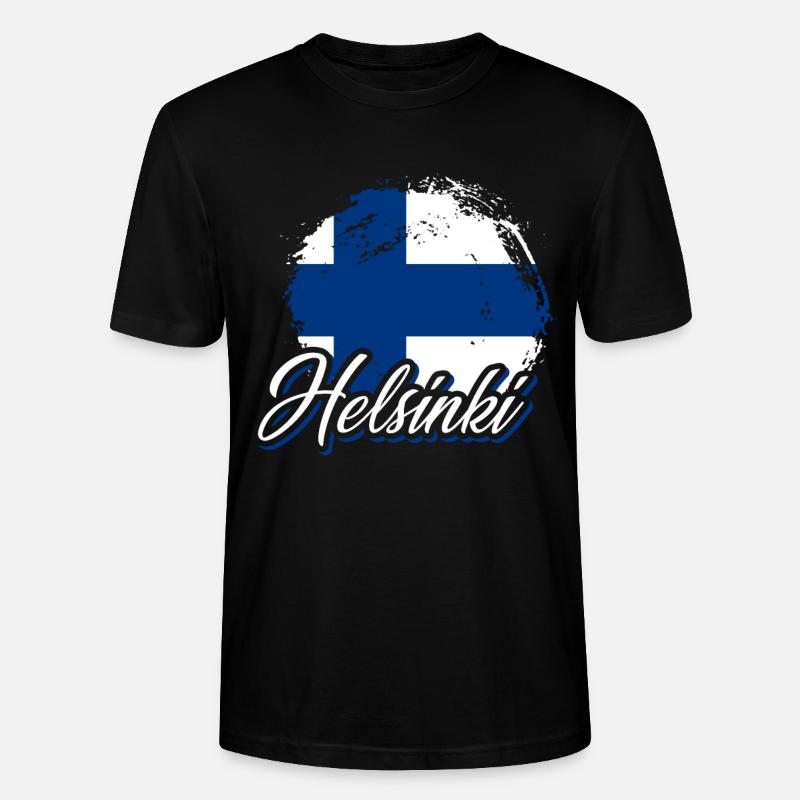 Finnland Helsinki - Stanley/Stella Unisex Bio-T-Shirt CRAFTER - Schwarz