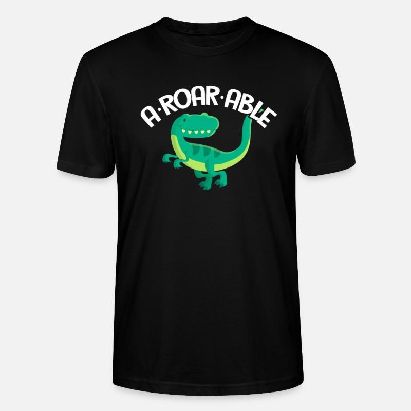 Dinosaurier - Stanley/Stella Unisex Bio-T-Shirt CRAFTER - Schwarz