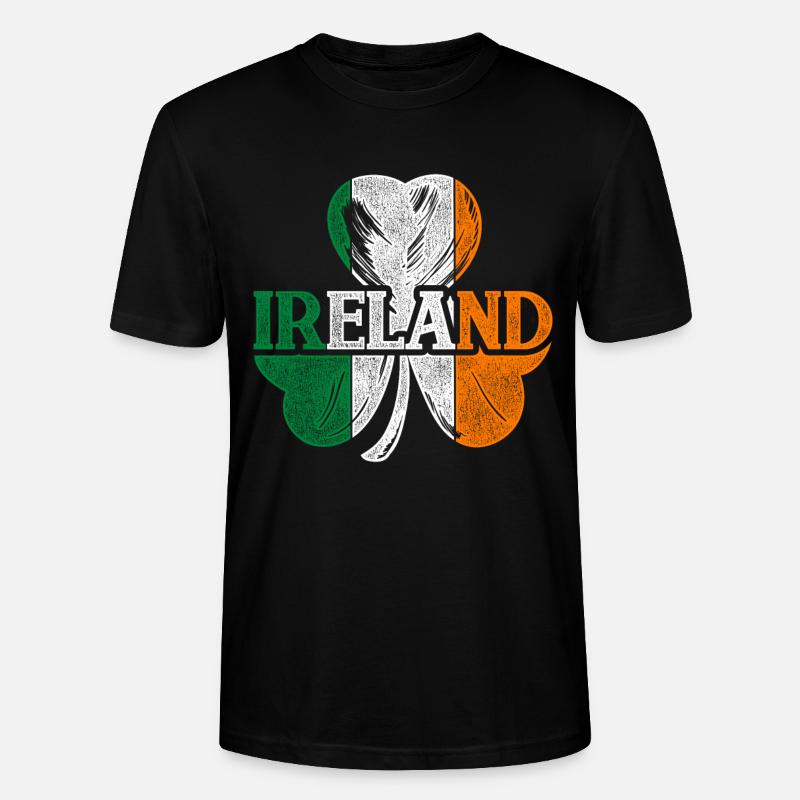 Irland - Stanley/Stella Unisex Bio-T-Shirt CRAFTER - Schwarz