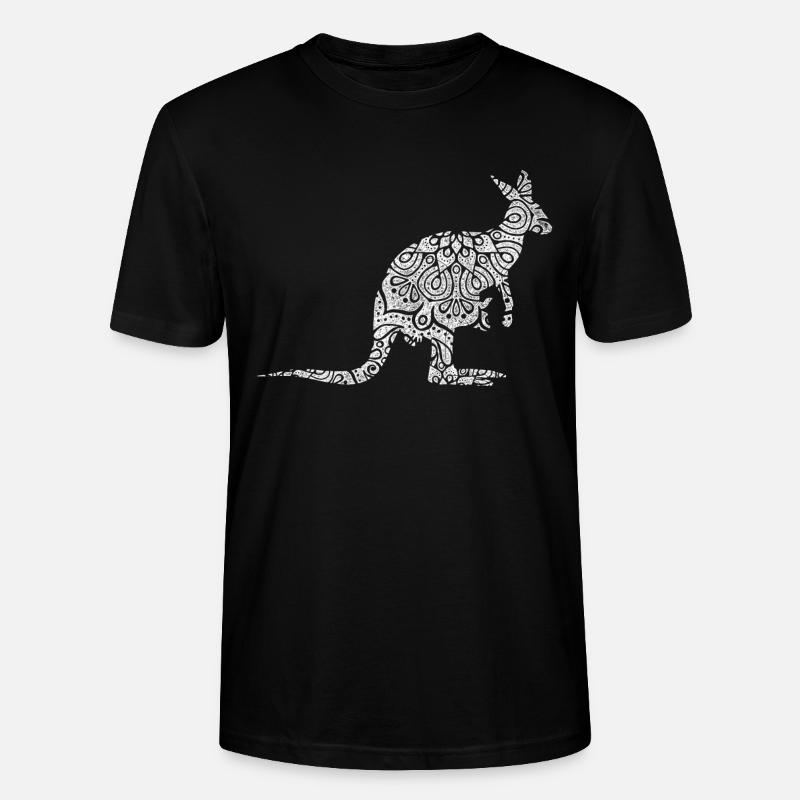 Känguru - Stanley/Stella Unisex Bio-T-Shirt CRAFTER - Schwarz