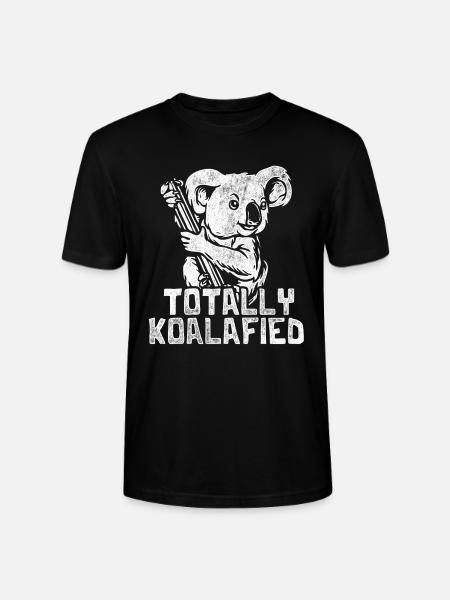 Koala eucalyptus gift - Stanley/Stella CRAFTER Unisex Organic T-Shirt - black