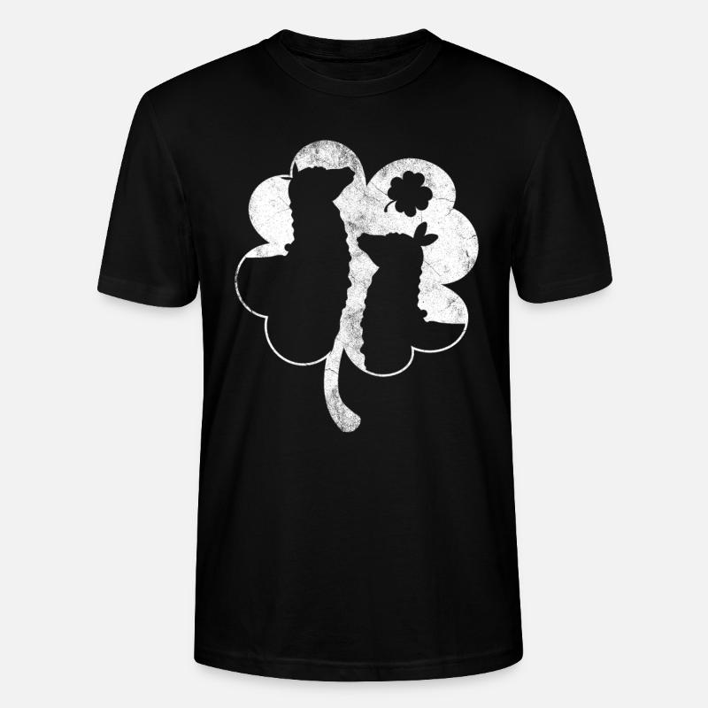 Lama - Stanley/Stella Unisex Bio-T-Shirt CRAFTER - Schwarz