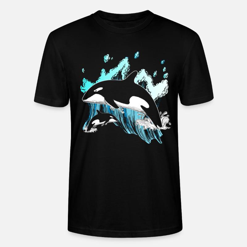 Orca - Stanley/Stella Unisex Bio-T-Shirt CRAFTER - Schwarz