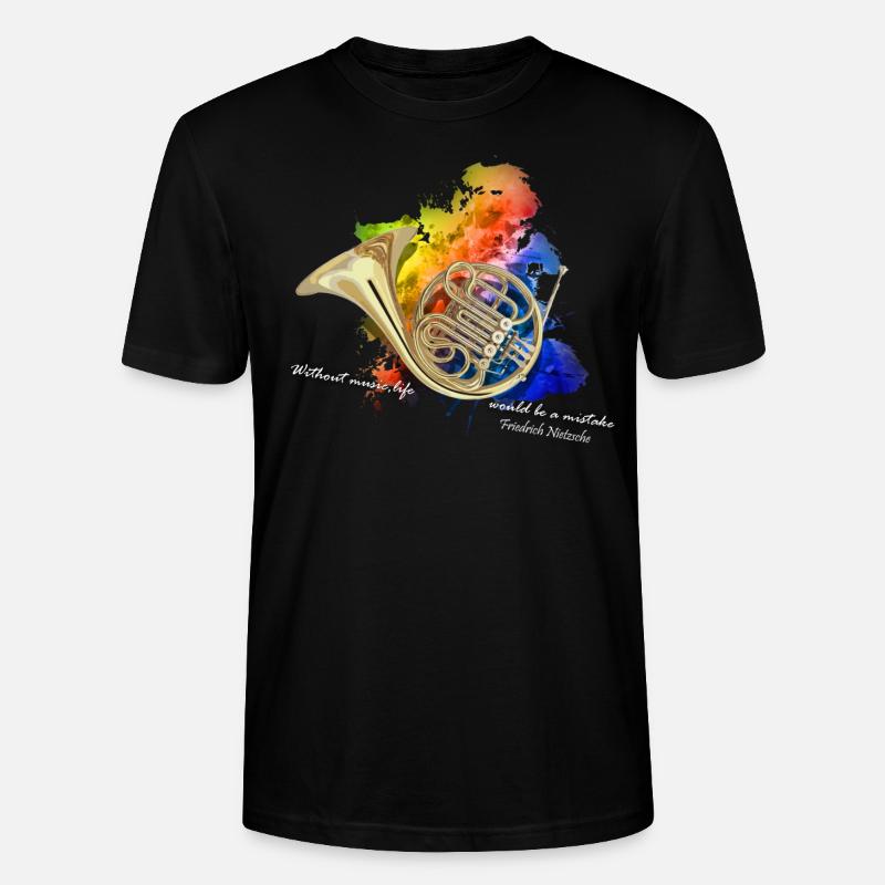 Waldhorn - T-shirt bio CRAFTER Stanley Stella Unisexe - noir