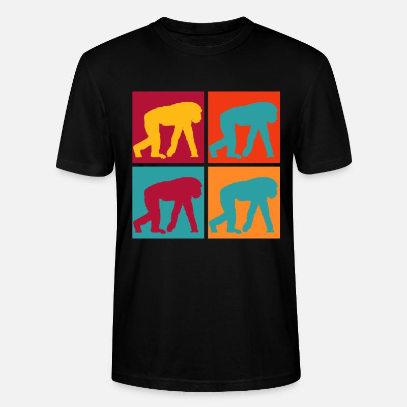 Affe - Stanley/Stella Unisex Bio-T-Shirt CRAFTER - Schwarz