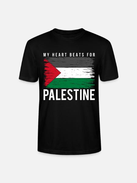 Palästina Herz - Stanley/Stella Unisex Bio-T-Shirt CRAFTER - Schwarz
