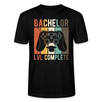 Baccalauréat étudiant - T-shirt bio CRAFTER Stanley Stella Unisexe - noir - Devant - Alina (178cm) & Michal (187cm)