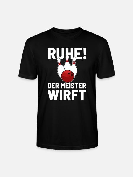 Bowling-Kegelmeister - Stanley/Stella Unisex Bio-T-Shirt CRAFTER - Schwarz