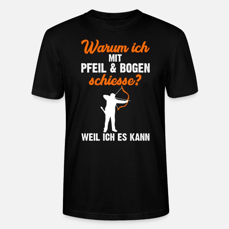 Bogenschütze - Stanley/Stella Unisex Bio-T-Shirt CRAFTER - Schwarz