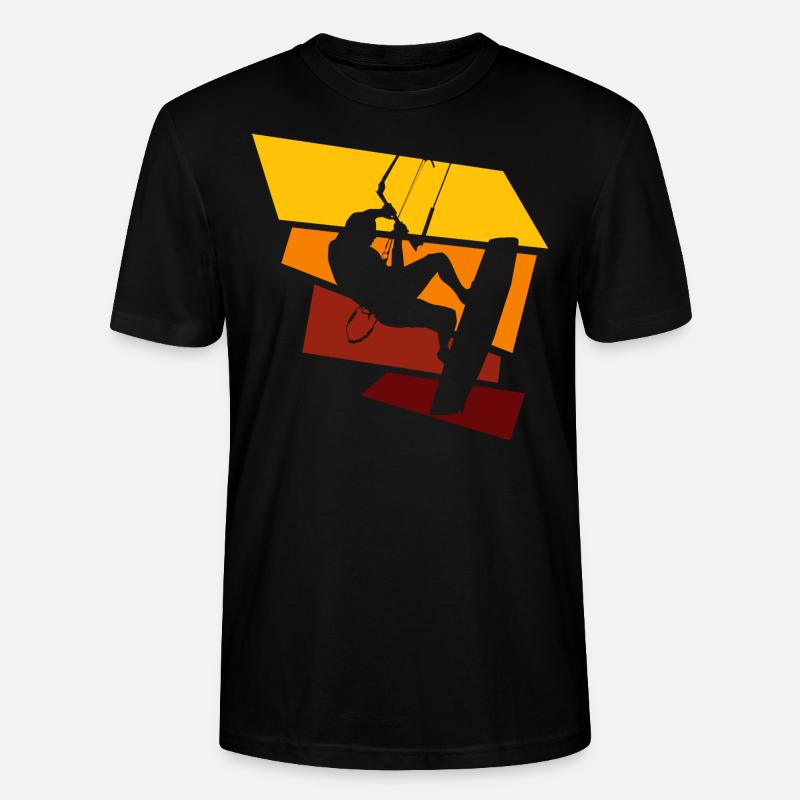 kitesurfing - Stanley/Stella Unisex Bio-T-Shirt CRAFTER - Schwarz