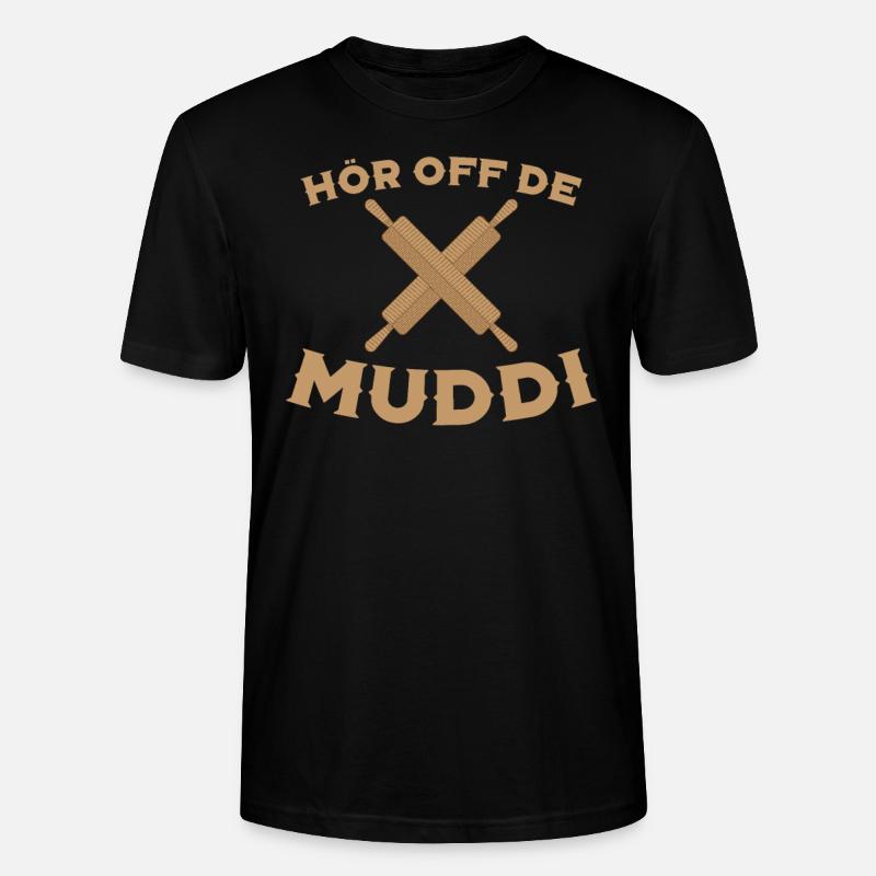 Hör Off de Muddi - Stanley/Stella Unisex Bio-T-Shirt CRAFTER - Schwarz