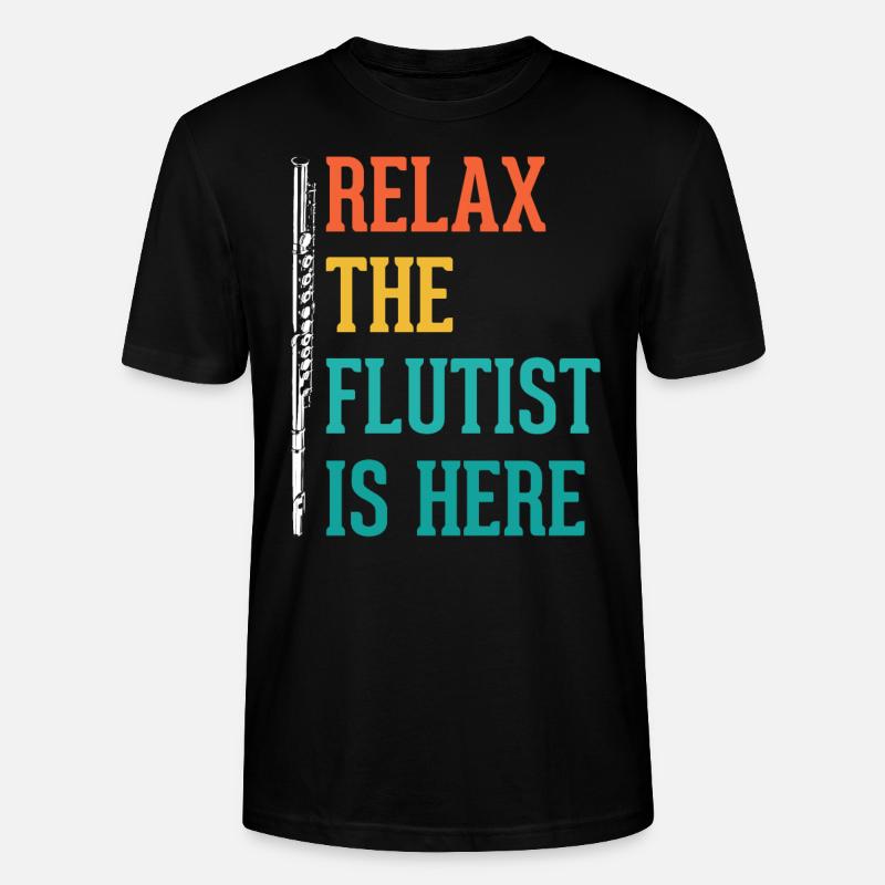 Flöte - Stanley/Stella Unisex Bio-T-Shirt CRAFTER - Schwarz