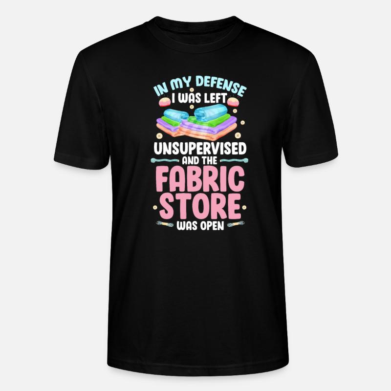 Nähen - Stanley/Stella Unisex Bio-T-Shirt CRAFTER - Schwarz