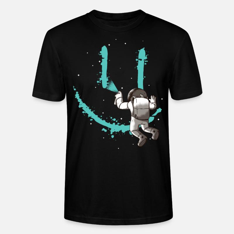 Astronaut - Stanley/Stella Unisex Bio-T-Shirt CRAFTER - Schwarz