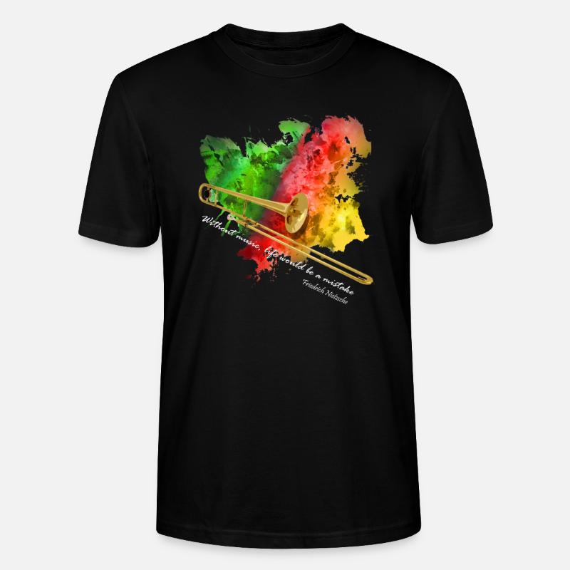 posaune - Stanley/Stella Unisex Bio-T-Shirt CRAFTER - Schwarz