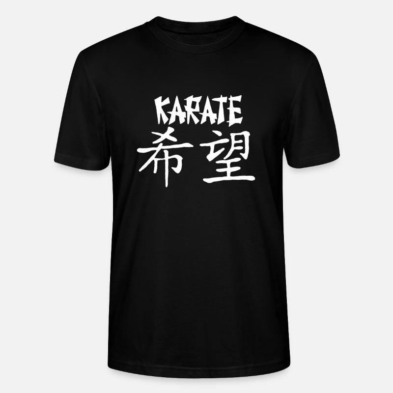 Karate chinesische Schriftzeichen Geschenk mode - Stanley/Stella Unisex Bio-T-Shirt CRAFTER - Schwarz