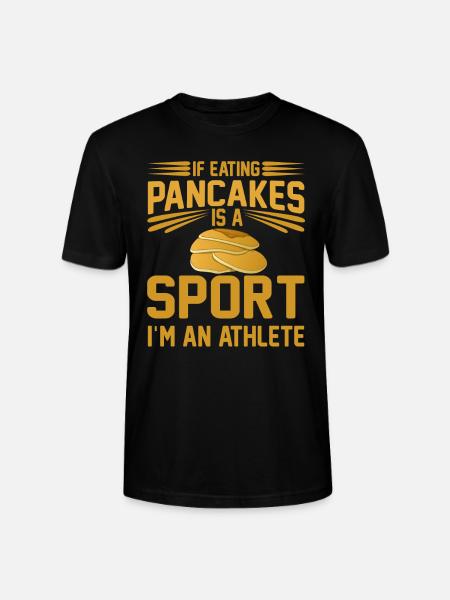 Pancakes pancake gift I breakfast pancake - Stanley/Stella CRAFTER Unisex Organic T-Shirt - black