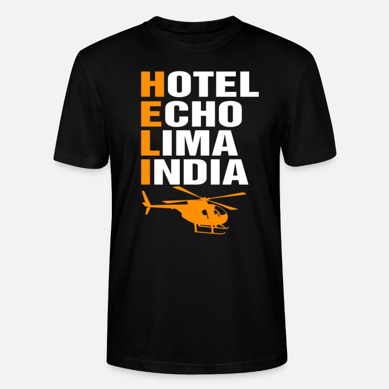 Helicopter Pilot Gift I Helicopter Helicopter - Stanley/Stella CRAFTER Unisex Organic T-Shirt - black