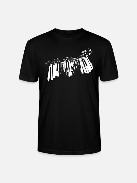 Piano Geschenk - Stanley/Stella Unisex Bio-T-Shirt CRAFTER - Schwarz