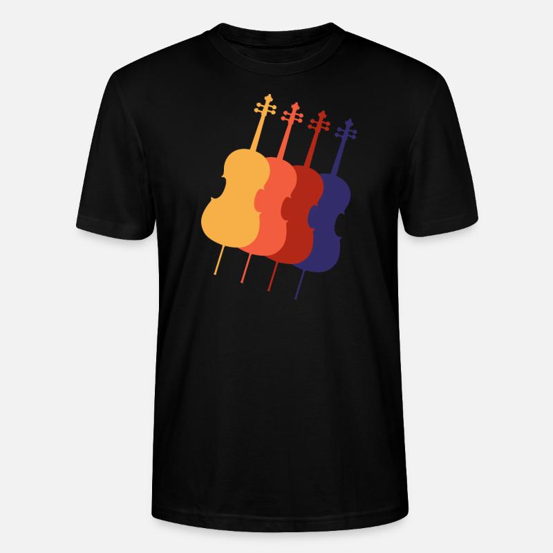 Violoncelle - T-shirt bio CRAFTER Stanley Stella Unisexe - noir