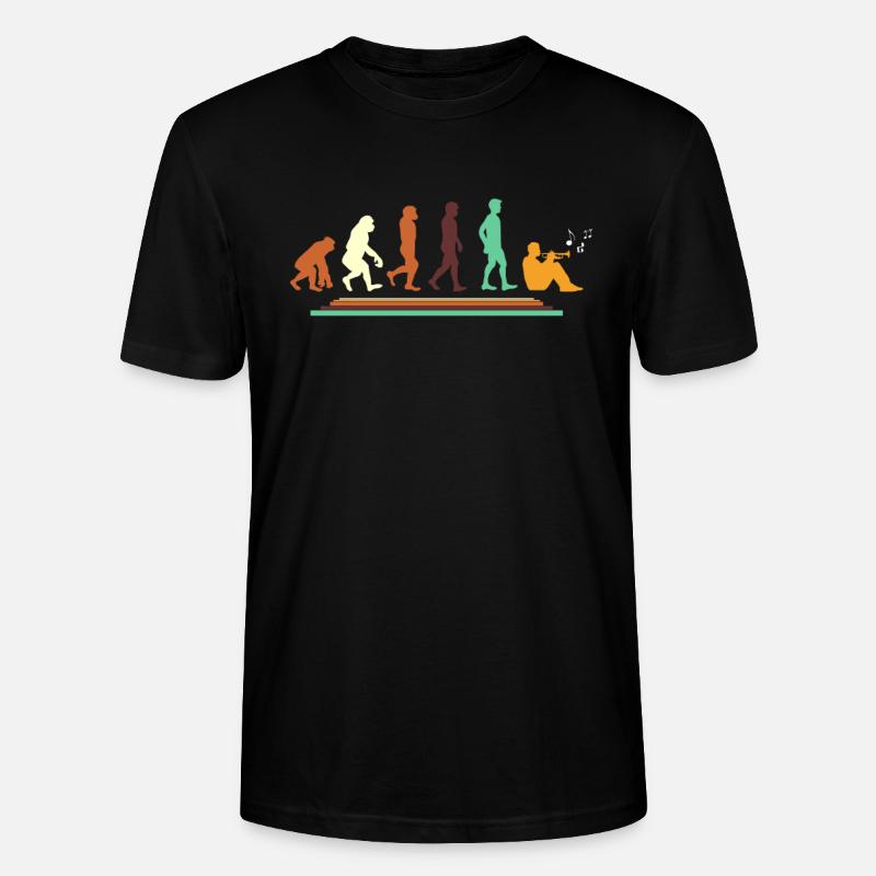 Trompette Jazz Music Evolution - T-shirt bio CRAFTER Stanley Stella Unisexe - noir