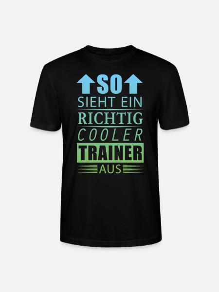 Cooler Trainer Lustiger Spruch Geschenk Herren - Stanley/Stella Unisex Bio-T-Shirt CRAFTER - Schwarz