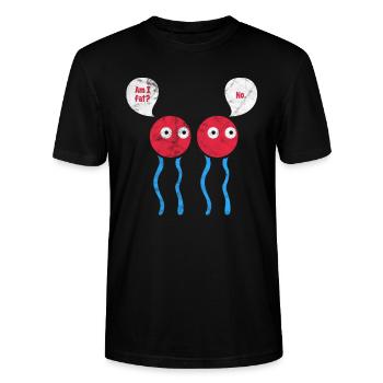 Biologie - Stanley/Stella Unisex Bio-T-Shirt CRAFTER - Schwarz - Vorne - Alina (178cm) & Michal (187cm)