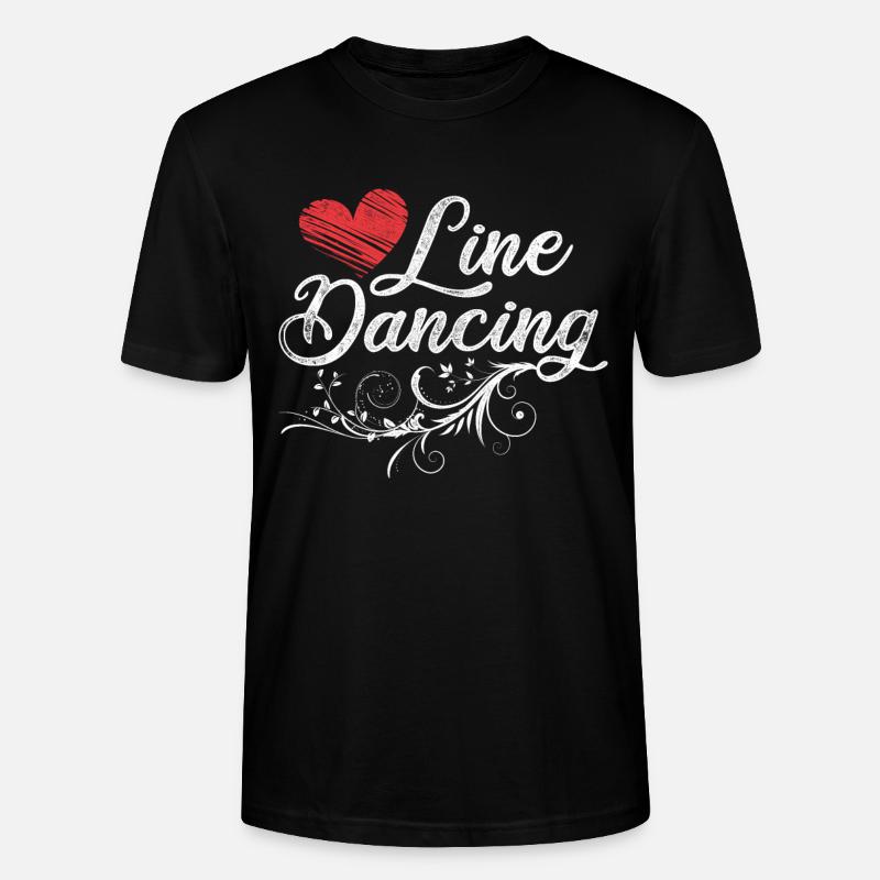 Line dance western - T-shirt bio CRAFTER Stanley Stella Unisexe - noir