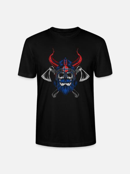 Norway moose - Stanley/Stella CRAFTER Unisex Organic T-Shirt - black