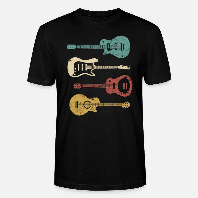 Guitariste guitariste - T-shirt bio CRAFTER Stanley Stella Unisexe - noir