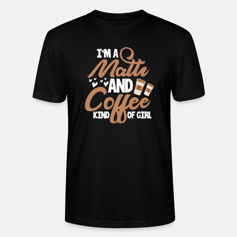 Kaffee Mathematik - Stanley/Stella Unisex Bio-T-Shirt CRAFTER - Schwarz