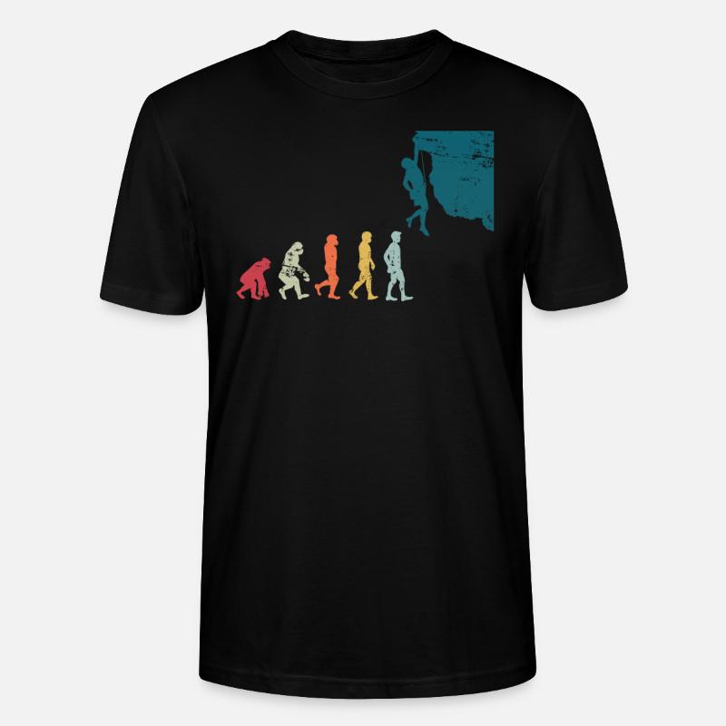 Klettern Evolution Sport - Stanley/Stella Unisex Bio-T-Shirt CRAFTER - Schwarz