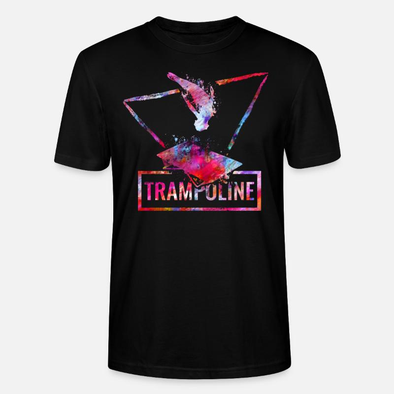 trampolin turnen springen trampolining - Stanley/Stella Unisex Bio-T-Shirt CRAFTER - Schwarz