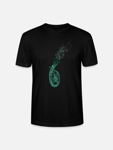 tenor horn - Stanley/Stella CRAFTER Unisex Organic T-Shirt - black