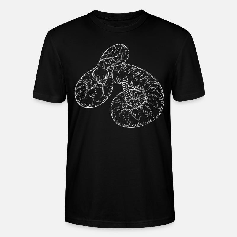 Diable serpent à sonnettes - T-shirt bio CRAFTER Stanley Stella Unisexe - noir