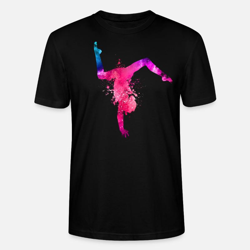 Handstandsturnerin Gymnastik Mädchen - Stanley/Stella Unisex Bio-T-Shirt CRAFTER - Schwarz