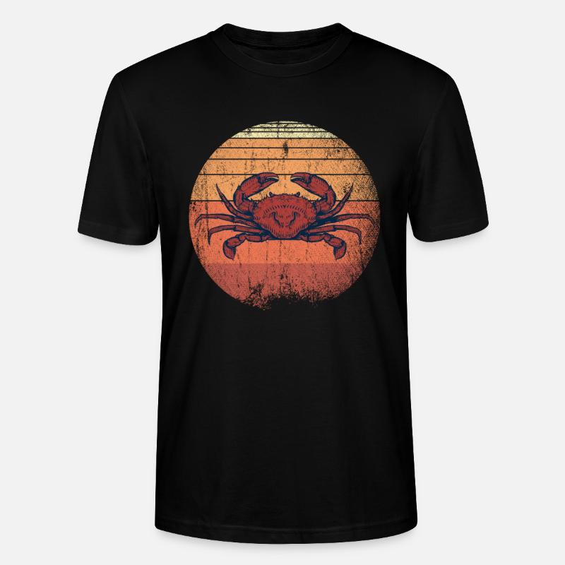 Retro Krabbe - Stanley/Stella Unisex Bio-T-Shirt CRAFTER - Schwarz