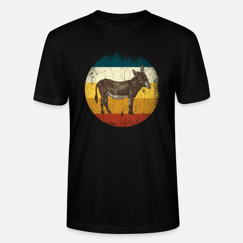 Esel - Stanley/Stella Unisex Bio-T-Shirt CRAFTER - Schwarz